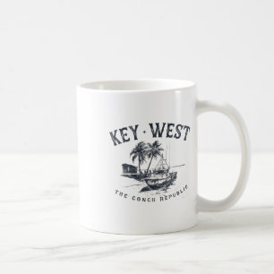Key West Fishing Boat Conch Republic Tackle Gift  Coffee Mug