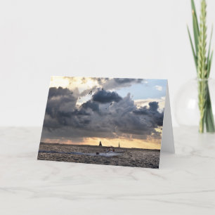 Key West Fishing Post, Florida Holiday Card