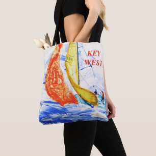 Key West  FL Jumbo Tote Bag