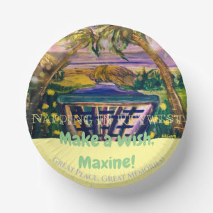 Key West, FL Memory Tip of Travel Paper Plate