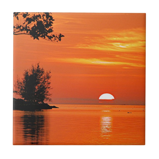 Key West, FL Sunset Tile (Front)