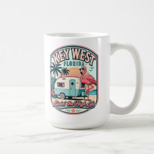 Key West Flamingo Camper Florida Keys Lifestyle Coffee Mug