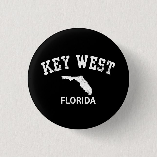 Key West Florida  1 Inch Round Button (Front)