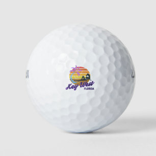 Key West Florida Beach Retro Surf Backpacking USA Golf Balls