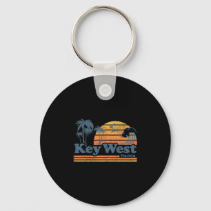 Key West Florida Beach Vintage Spring Break Vacati Keychain