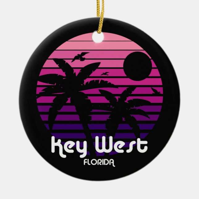 Key West,Florida Ceramic Ornament (Front)