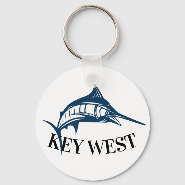 Key West Florida fish Keychain (Front)