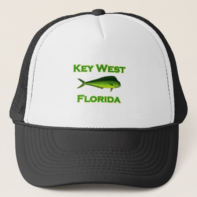 Key West Florida Fishing Trucker Hat (Front)