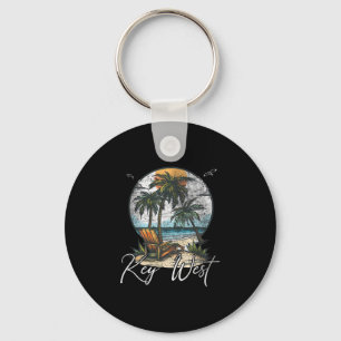 Key West Florida Fl Palm Trees  Keychain