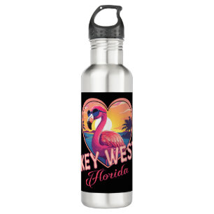 Key West Florida Flamingo 710 Ml Water Bottle