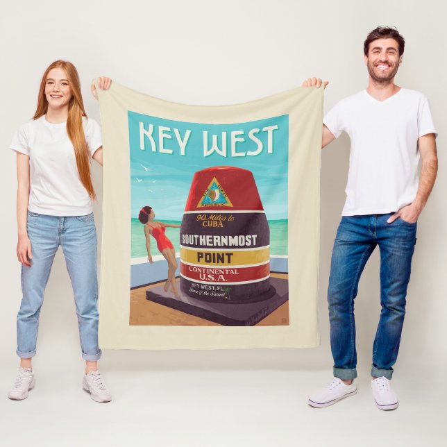Key West | Florida Fleece Blanket (In Situ)