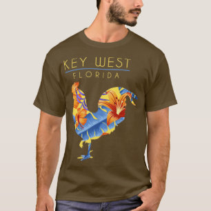 Key West Florida Flower Hibiscus Chicken Lover Sou T-Shirt