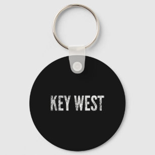 Key West Florida Keys Beach Sunset Fishing Tee Keychain