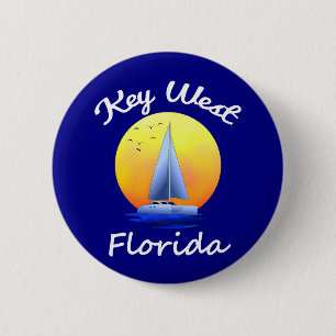 Key West Florida Keys Sailing 2 Inch Round Button