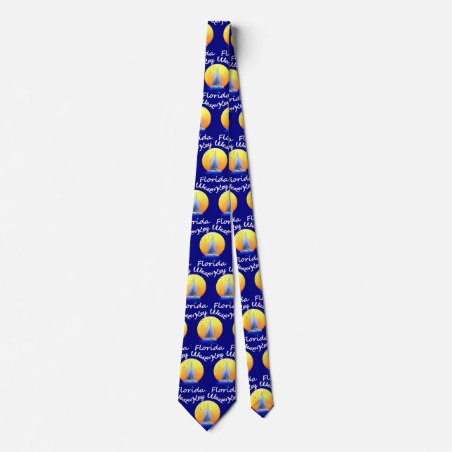 Key West Florida Keys Sailing Tie (Front)