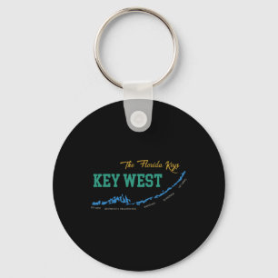 Key West Florida Miami Vibes Beach Sunshine State Keychain