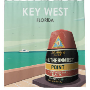 Key West Florida Mile Zero Vintage Travel