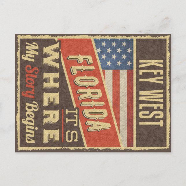 Key West Florida Postcard (Front)