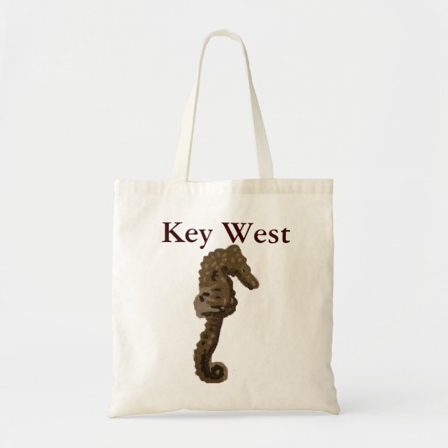 Key West Florida Seahorse Tote Bag (Front)