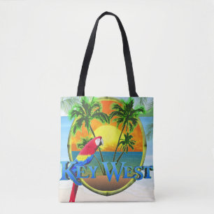 Key West Florida Sunset Tote Bag