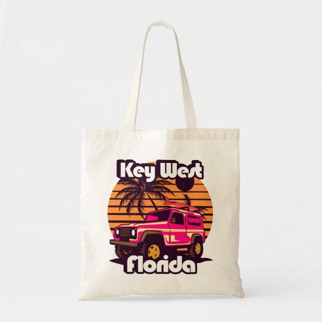 Key West Florida Tote Bag (Front)