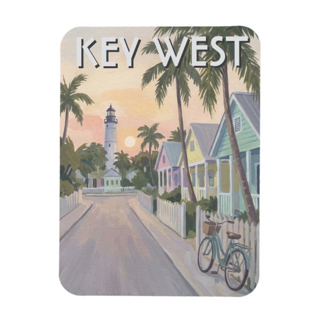 Key West Florida Travel Magnet (Vertical)