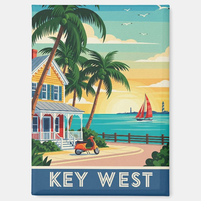 Key West Florida Travel Magnet (Front)