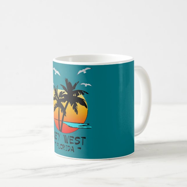 KEY WEST FLORIDA TROPICAL DESTINATION COFFEE MUG (Front Right)