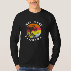 Key West Florida Vacation Souvenir Colourful Ocean T-Shirt