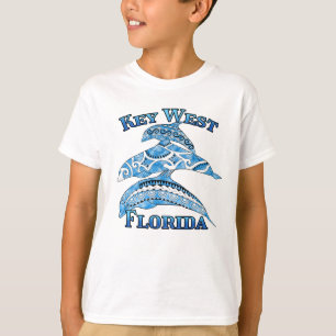 Key West Florida Vacation Tribal Dolphins T-Shirt