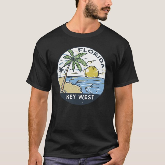 Key West Florida Vintage Emblem T-Shirt (Front)