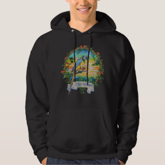 Key West, Florida Vintage Tropical Sunset Beach Pa Hoodie