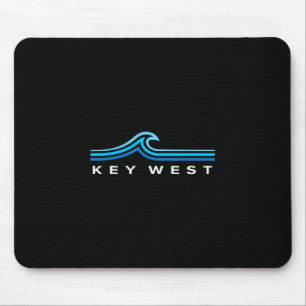 Key West Florida Waves Vintage Mens Womens Boys So Mouse Pad