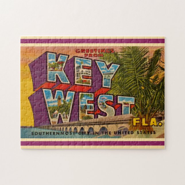 Key West Greeting 11x14 Jigsaw Puzzle (Horizontal)