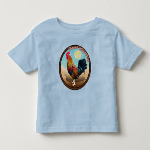 Key West - Gypsy Rooster Good Morning Vintage Oval Toddler T-shirt