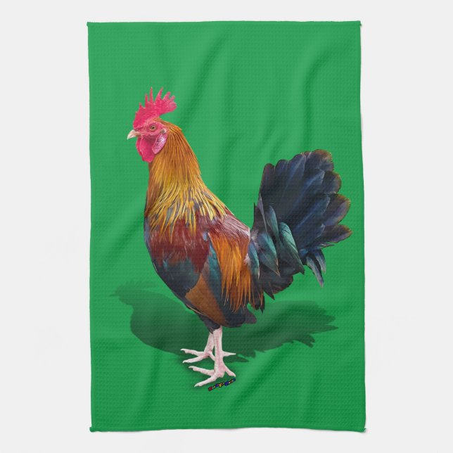 Key West - Gypsy Rooster Kitchen Towel (Vertical)