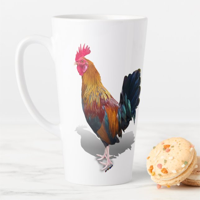Key West - Gypsy Rooster Latte Mug (In Situ)
