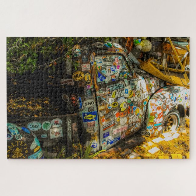 Key West is Art, Old Pickup Truck Jigsaw Puzzle (Horizontal)