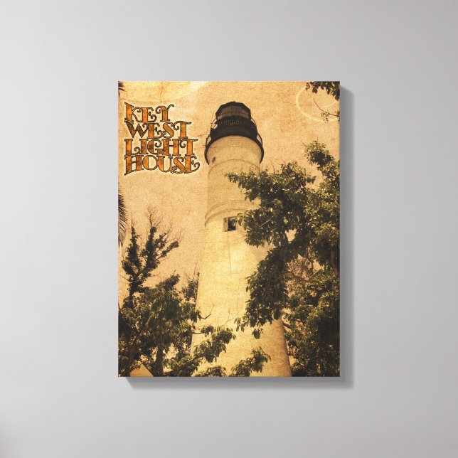 Key West Lighthouse Canvas Print (Front)