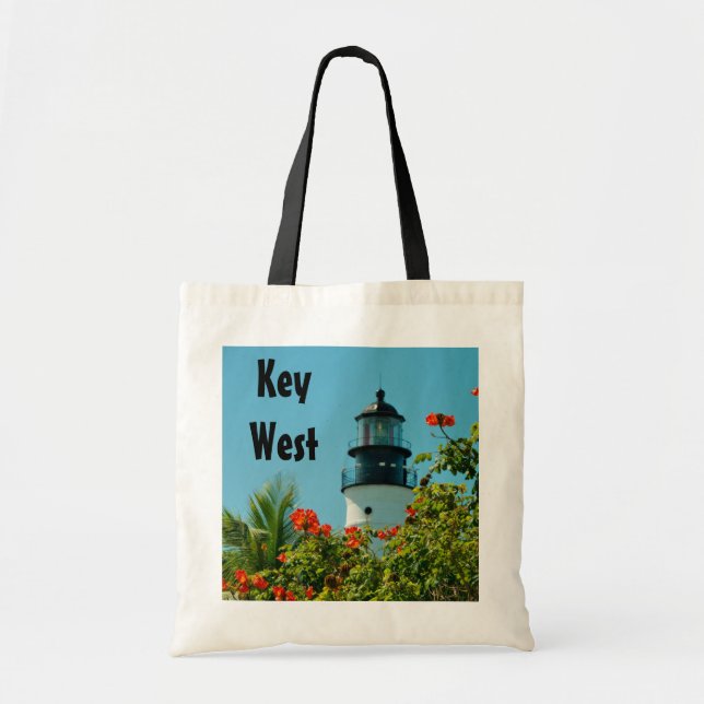 Key West Lighthouse, Florida Tote Bag (Front)