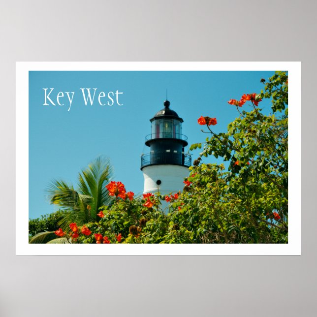 Key West LIghthouse, Key West Florida Poster (Front)