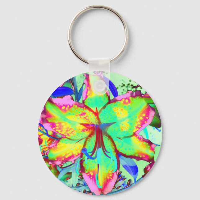 Key West Lily Keychain (Front)