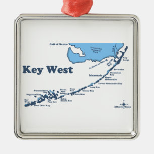 Key West. Metal Ornament