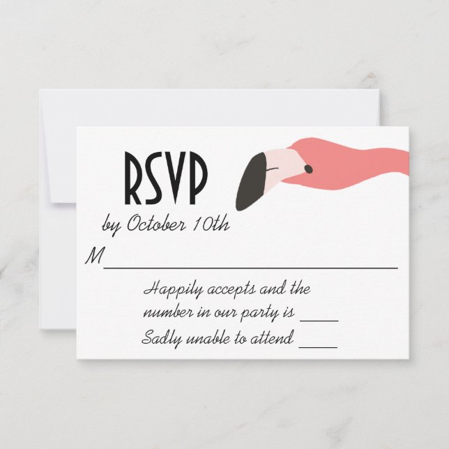 Key West Modern Whimsy RSVP (Front)