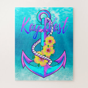 Key West Nautical Anchor Jigsaw Puzzle