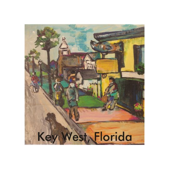 Key West Painting Wood Wall Art