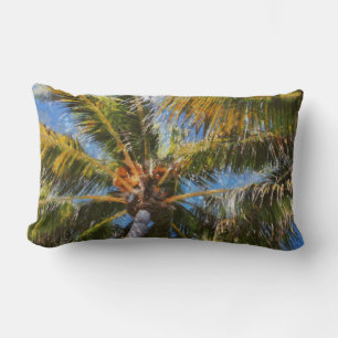 Key West Palm Trees Lumbar Throw Pillow