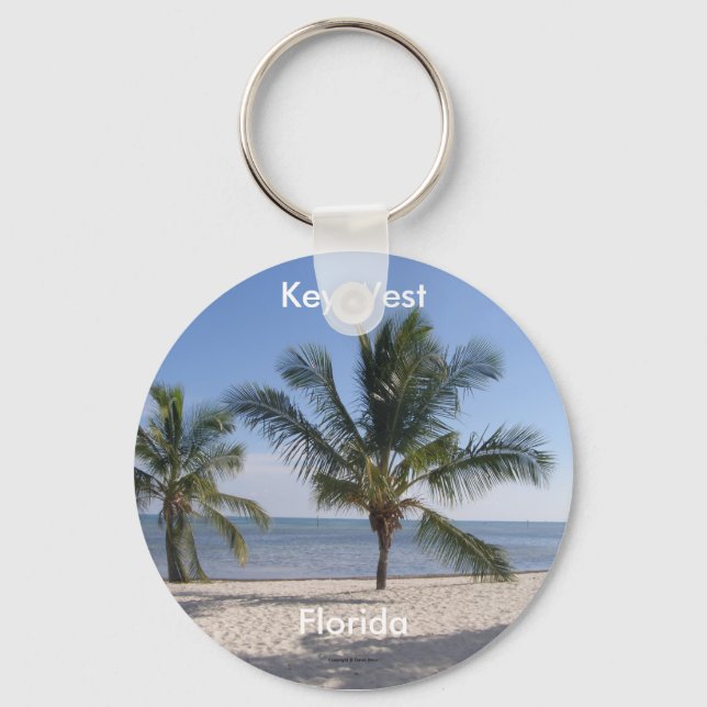 Key West Palms Keychain (Front)
