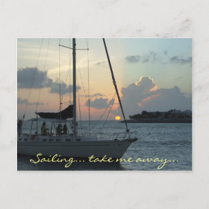 Key West sailing postcard (h)