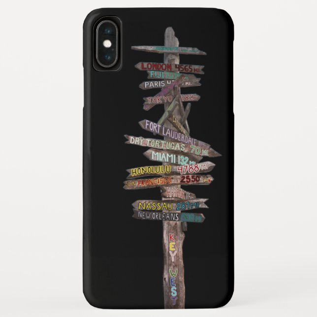 Key West Sign Post iPhone Case (Back)